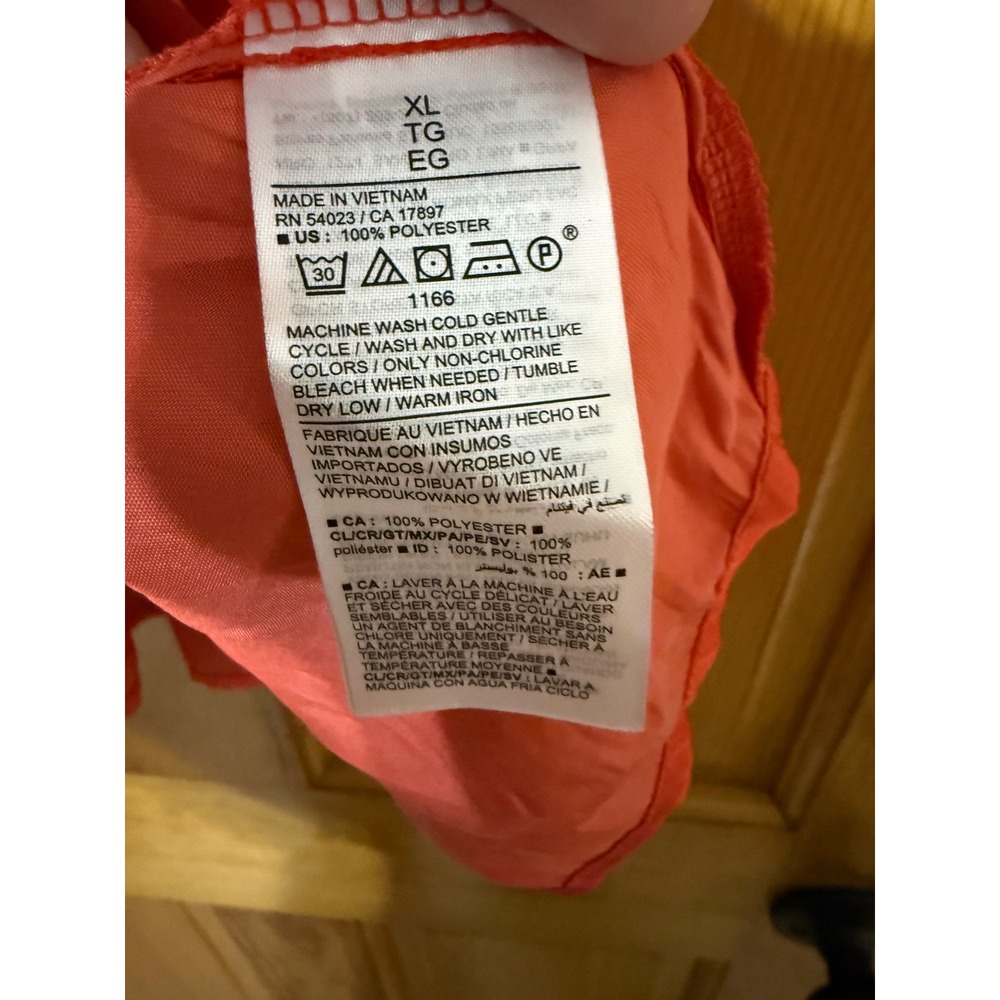 Old Navy Women's Coral Peplum Tank Top Size XL Keyhole Neck Sleeveless - Picture 5 of 6